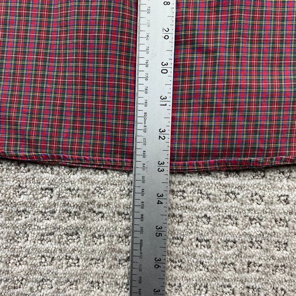 Eddie Bauer Shirt Men XXL Red Plaid Button Up Wrinkle Resistant Classic Fit Polo - Picture 10 of 10